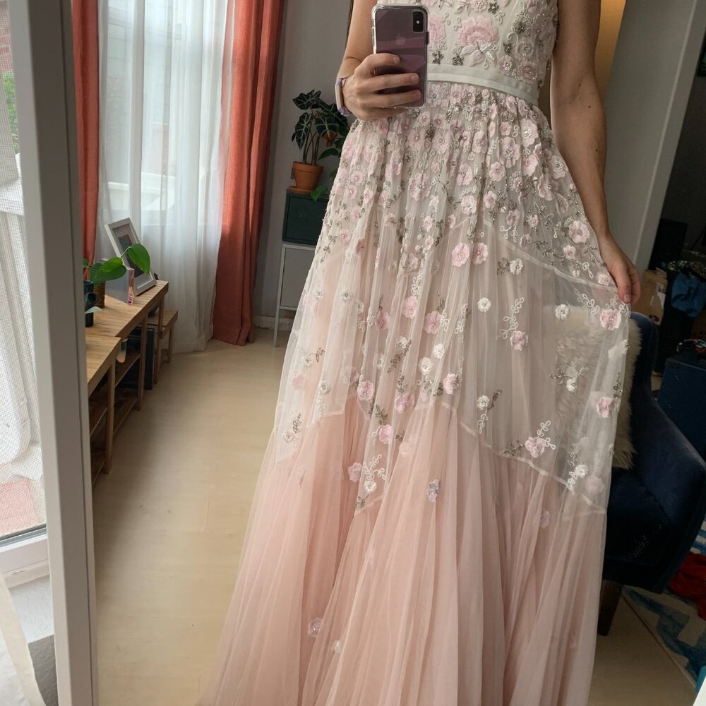 Needle & Thread trailing tiered gown - Picture 5 of 5